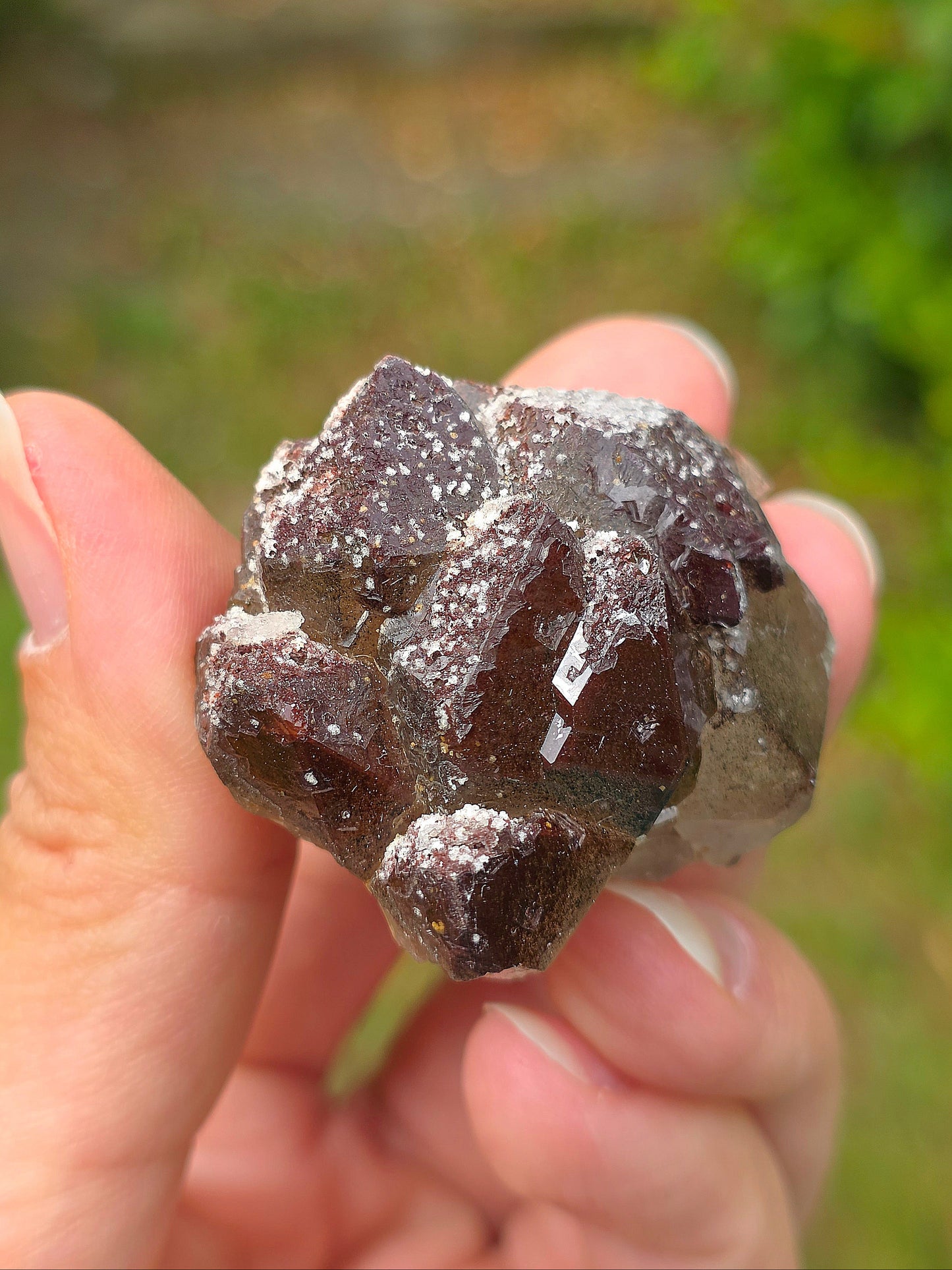 Quartz hématoïde brut du Maroc