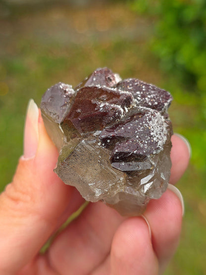 Quartz hématoïde brut du Maroc