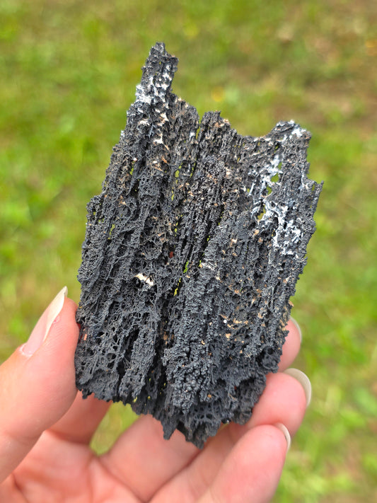 Goethite dentelle avec vanadinite Maroc