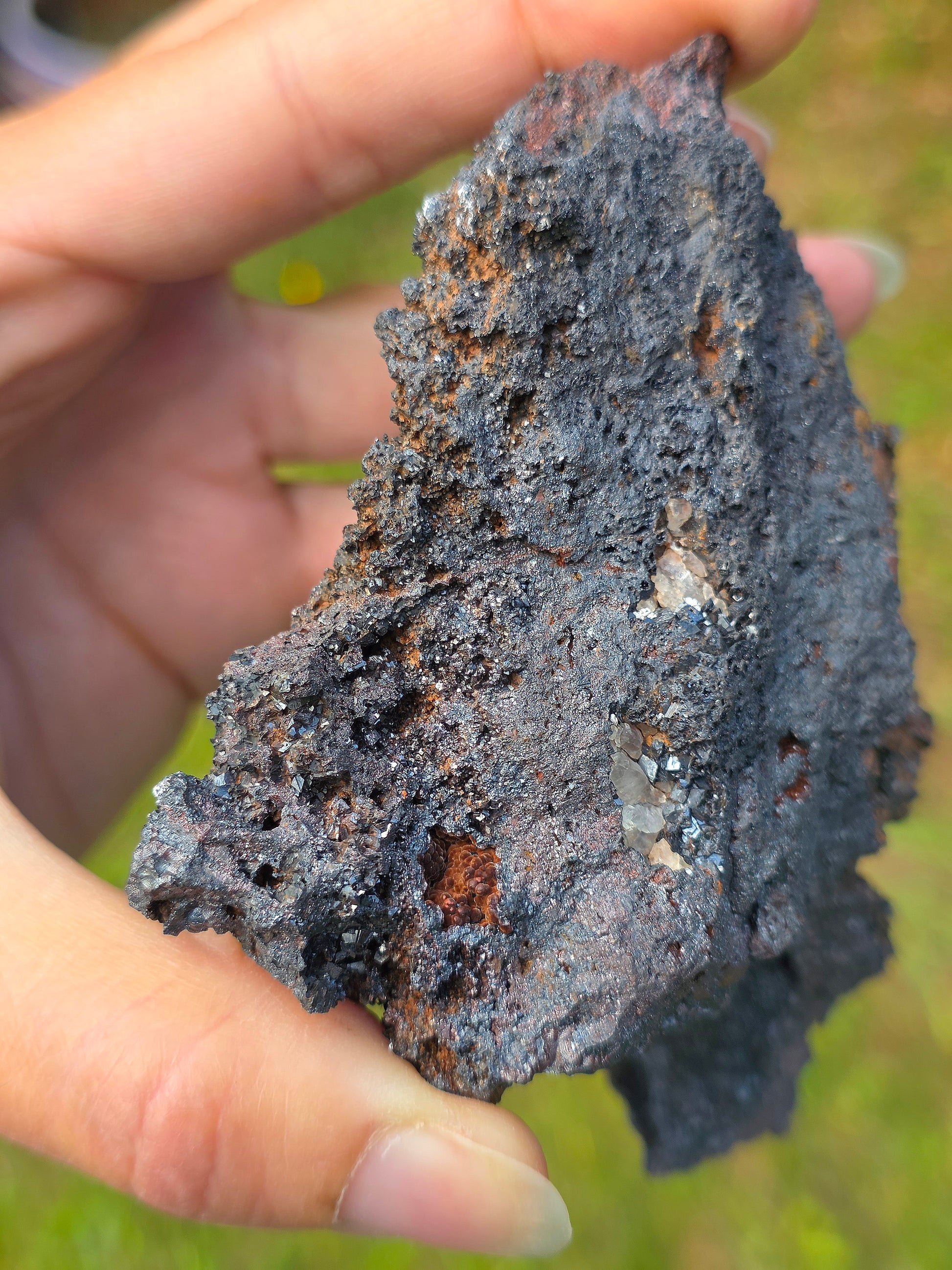 Goethite velours marron et botryoïdale du Tarn