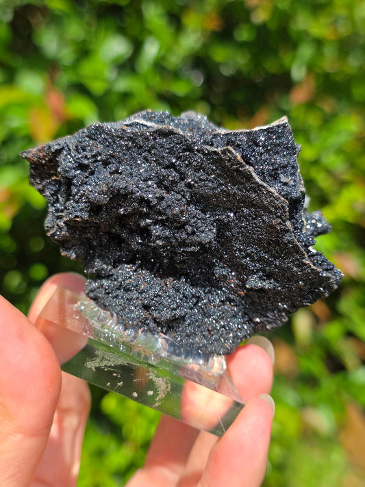Goethite "Millefeuille" sur Quartz du Tarn