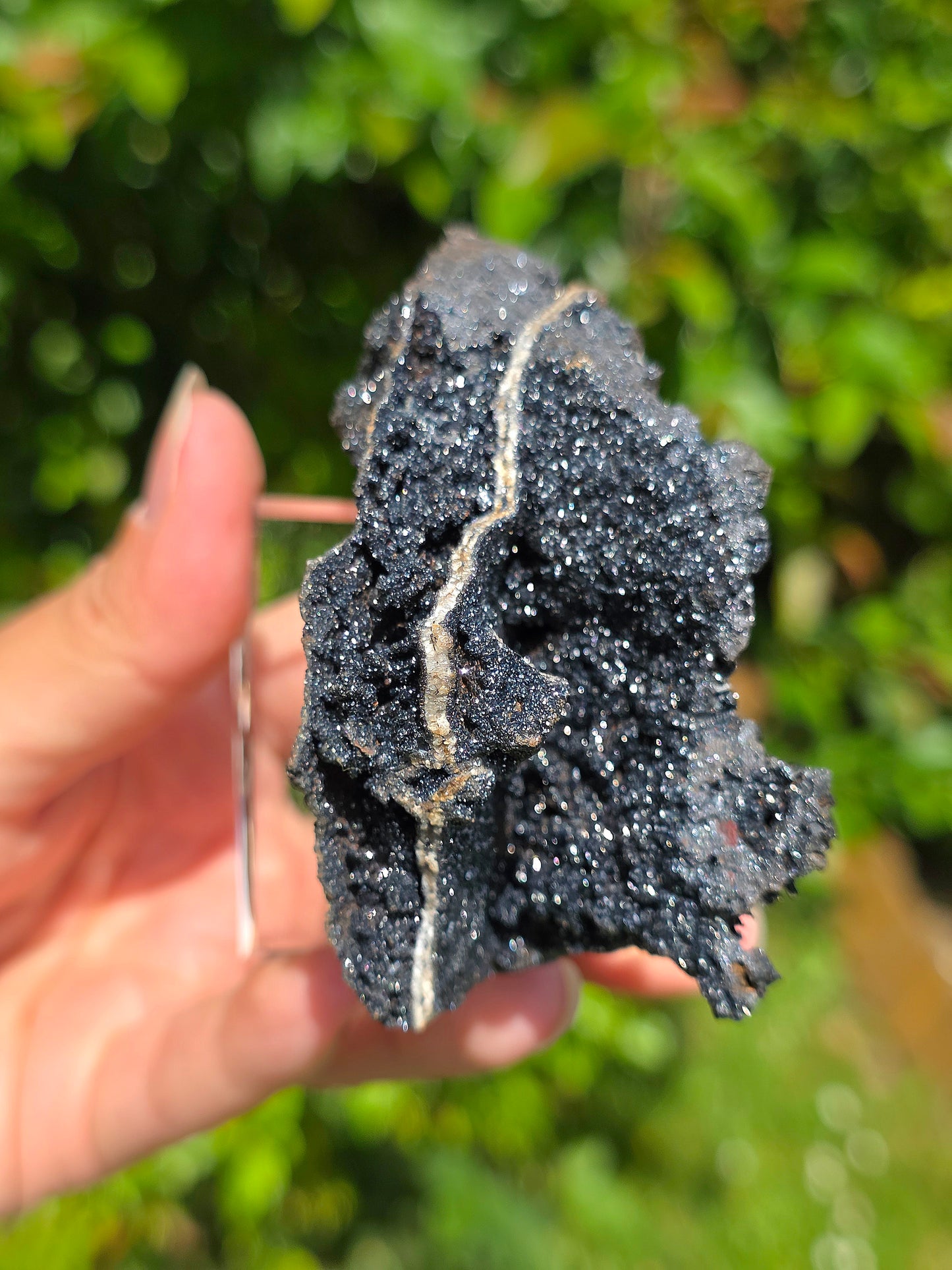 Goethite "Millefeuille" sur Quartz du Tarn