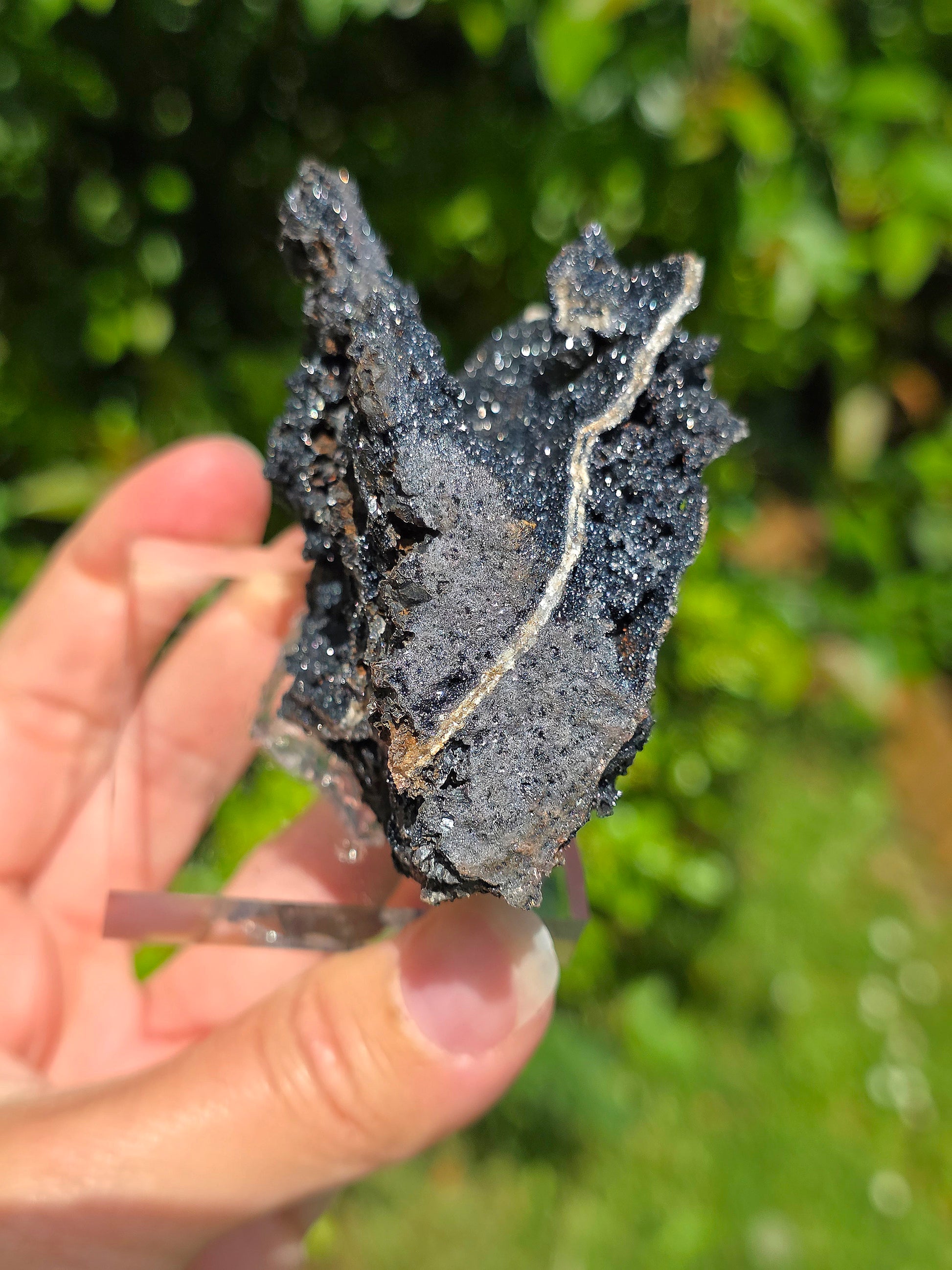 Goethite "Millefeuille" sur Quartz du Tarn