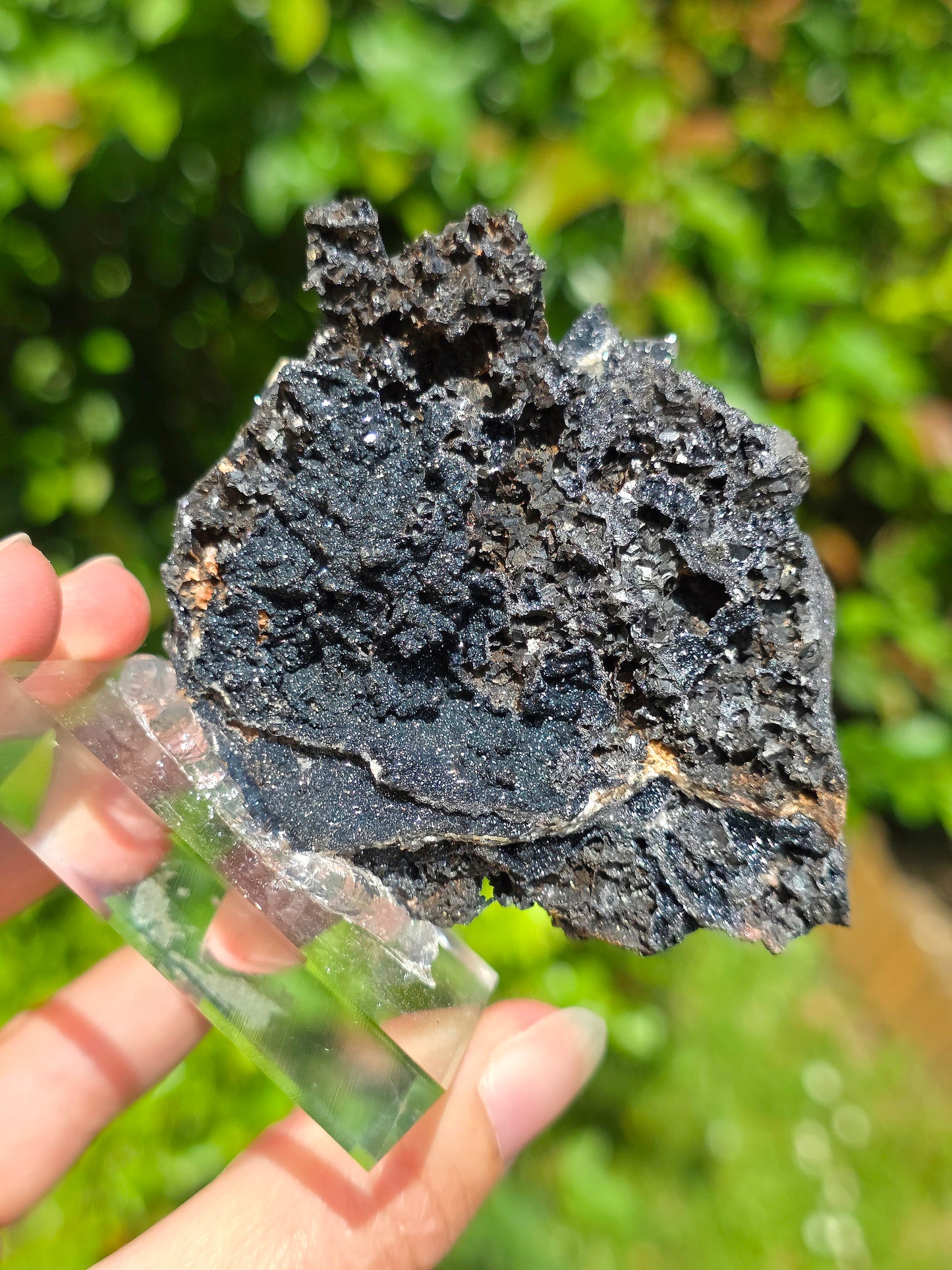 Goethite "Millefeuille" sur Quartz du Tarn