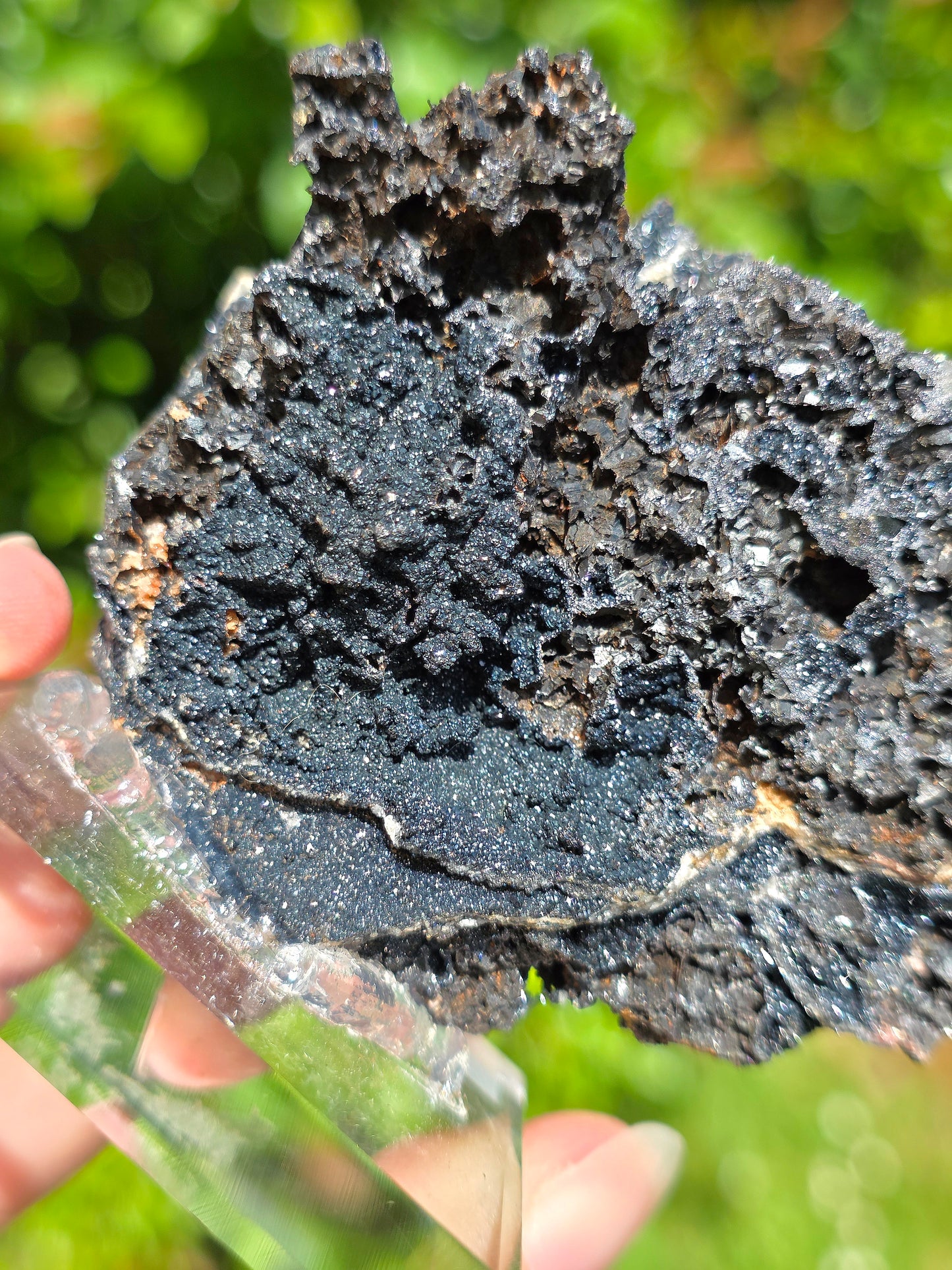 Goethite "Millefeuille" sur Quartz du Tarn