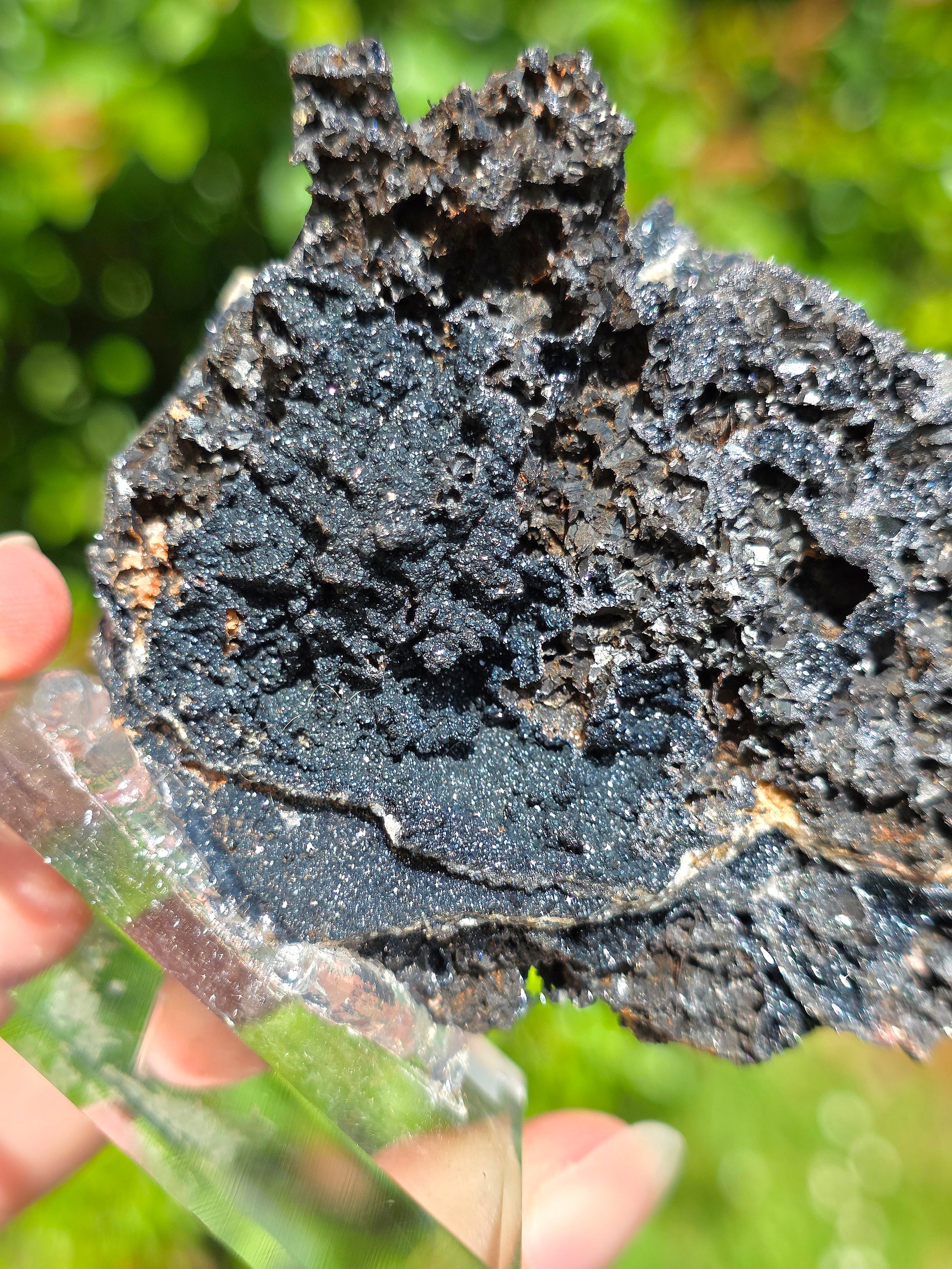 Goethite "Millefeuille" sur Quartz du Tarn