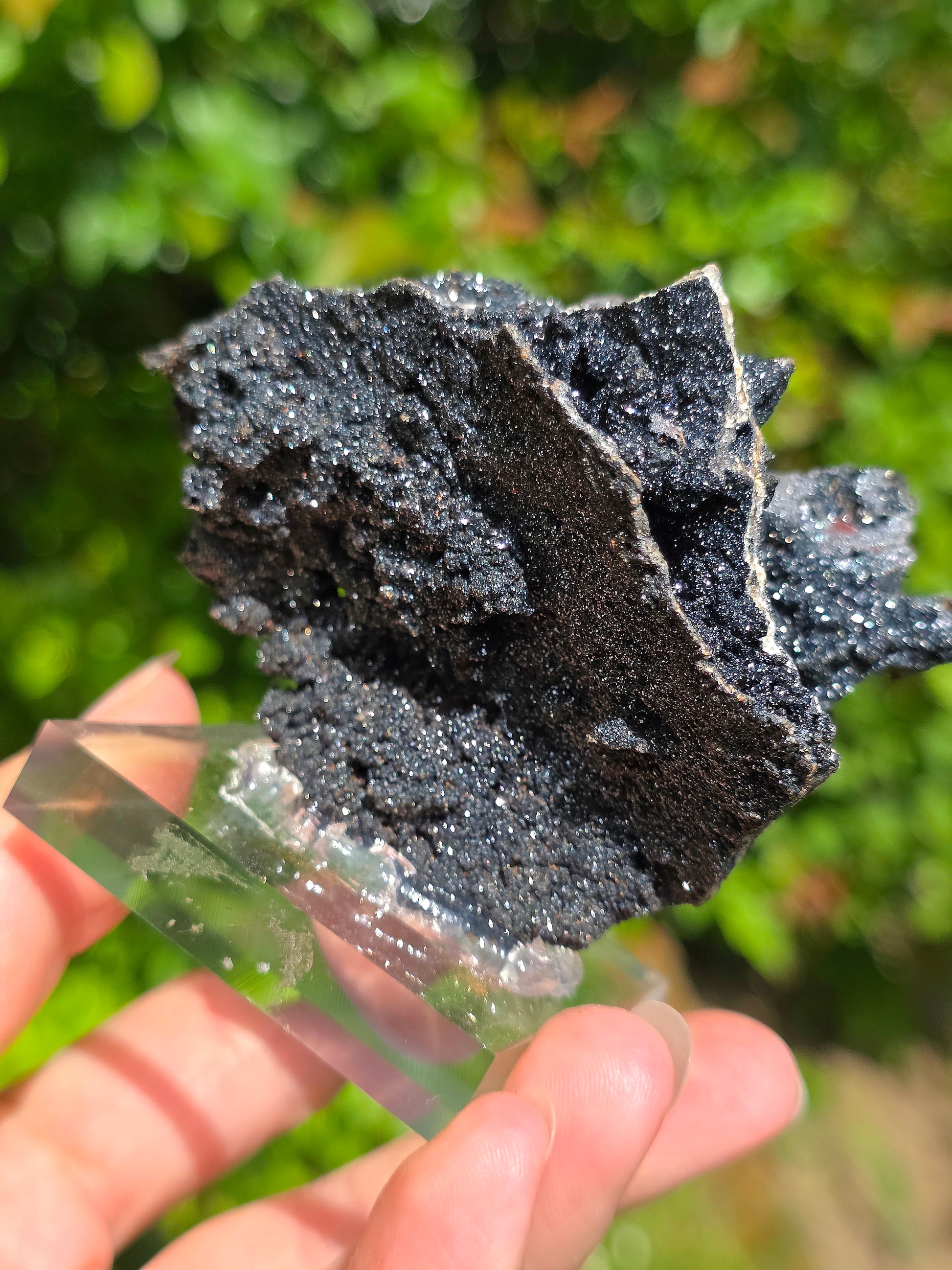 Goethite "Millefeuille" sur Quartz du Tarn