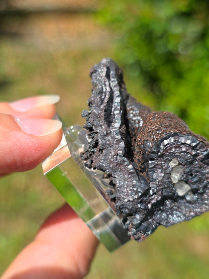 Goethite velours marron atypique du Tarn