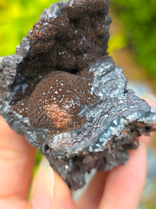 Goethite velours marron brute atypique du Tarn
