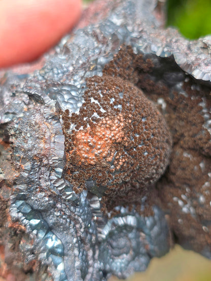 Goethite velours marron brute atypique du Tarn