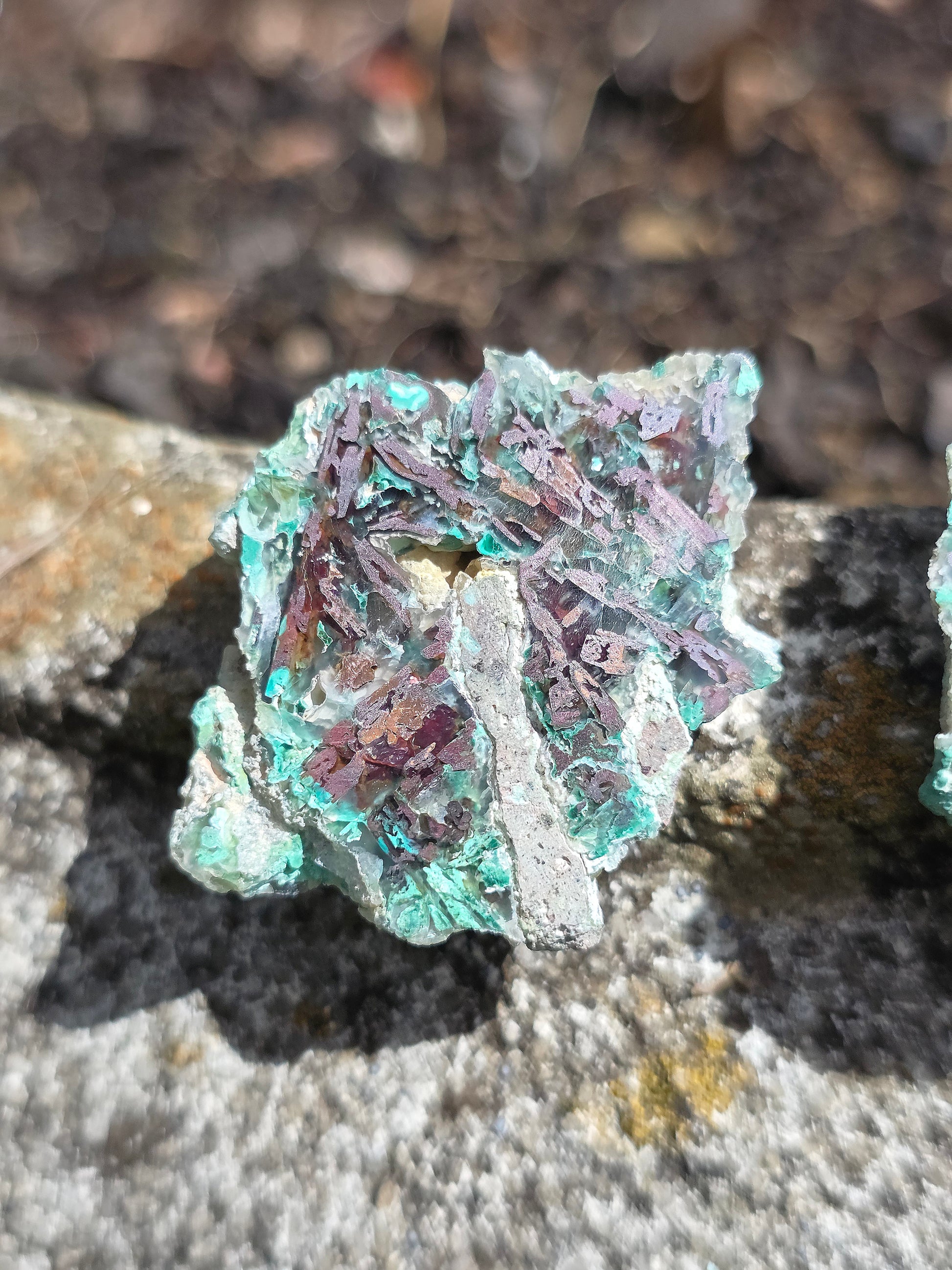 Calcédoine, Chrysocolle et Cuprite d'Indonésie