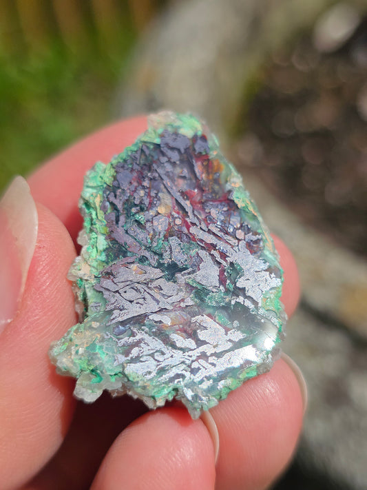 Calcédoine, Chrysocolle et Cuprite d'Indonésie