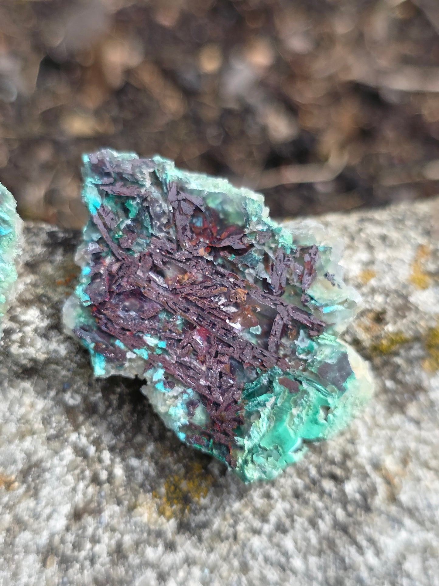 Calcédoine, Chrysocolle et Cuprite d'Indonésie