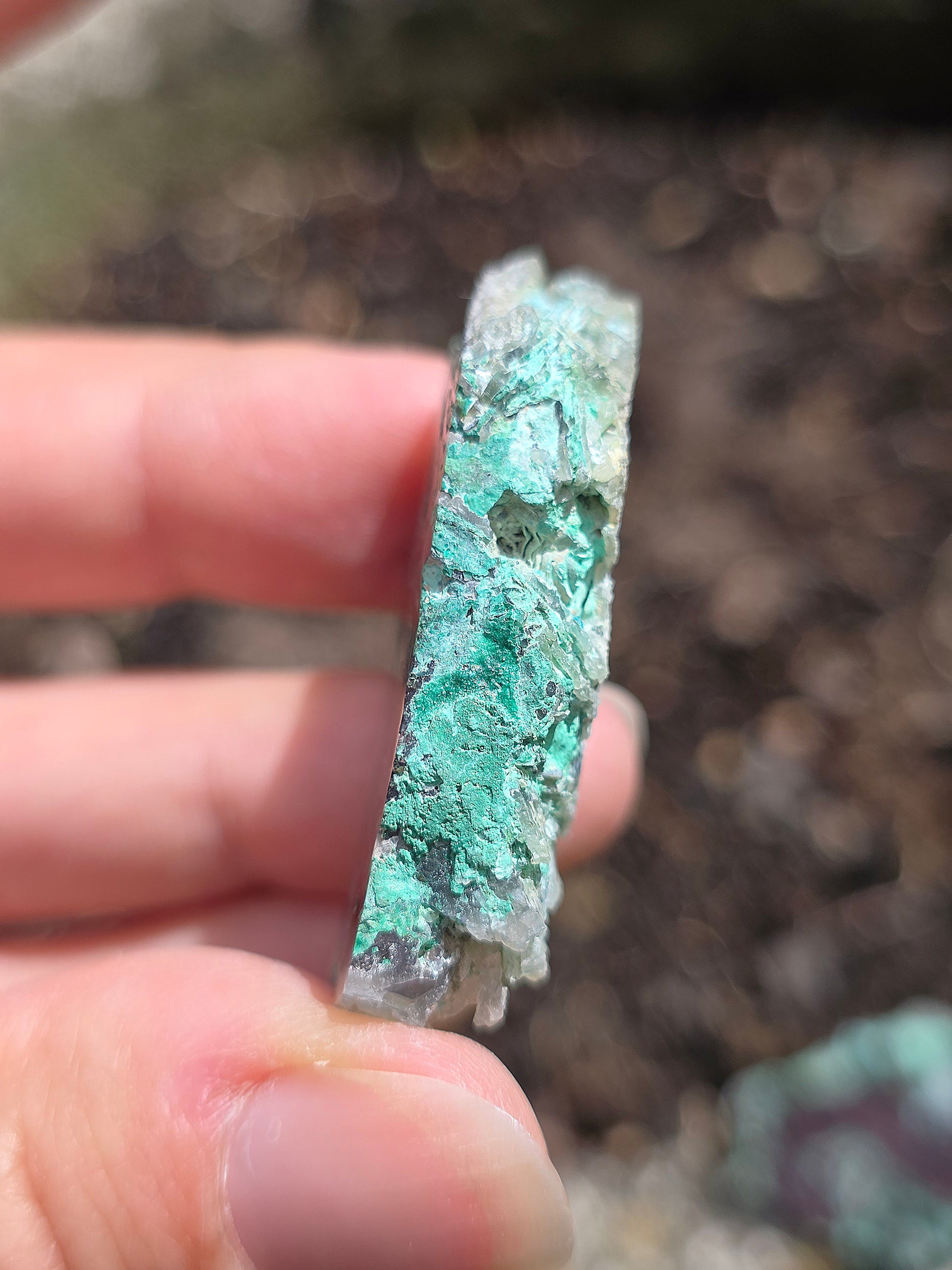 Calcédoine, Chrysocolle et Cuprite d'Indonésie