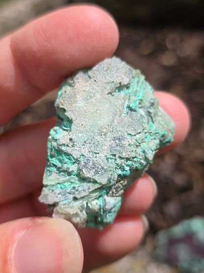 Calcédoine, Chrysocolle et Cuprite d'Indonésie