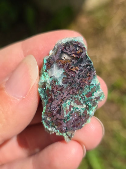 Calcédoine, Chrysocolle et Cuprite d'Indonésie
