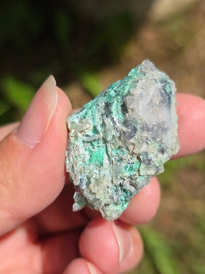 Calcédoine, Chrysocolle et Cuprite d'Indonésie