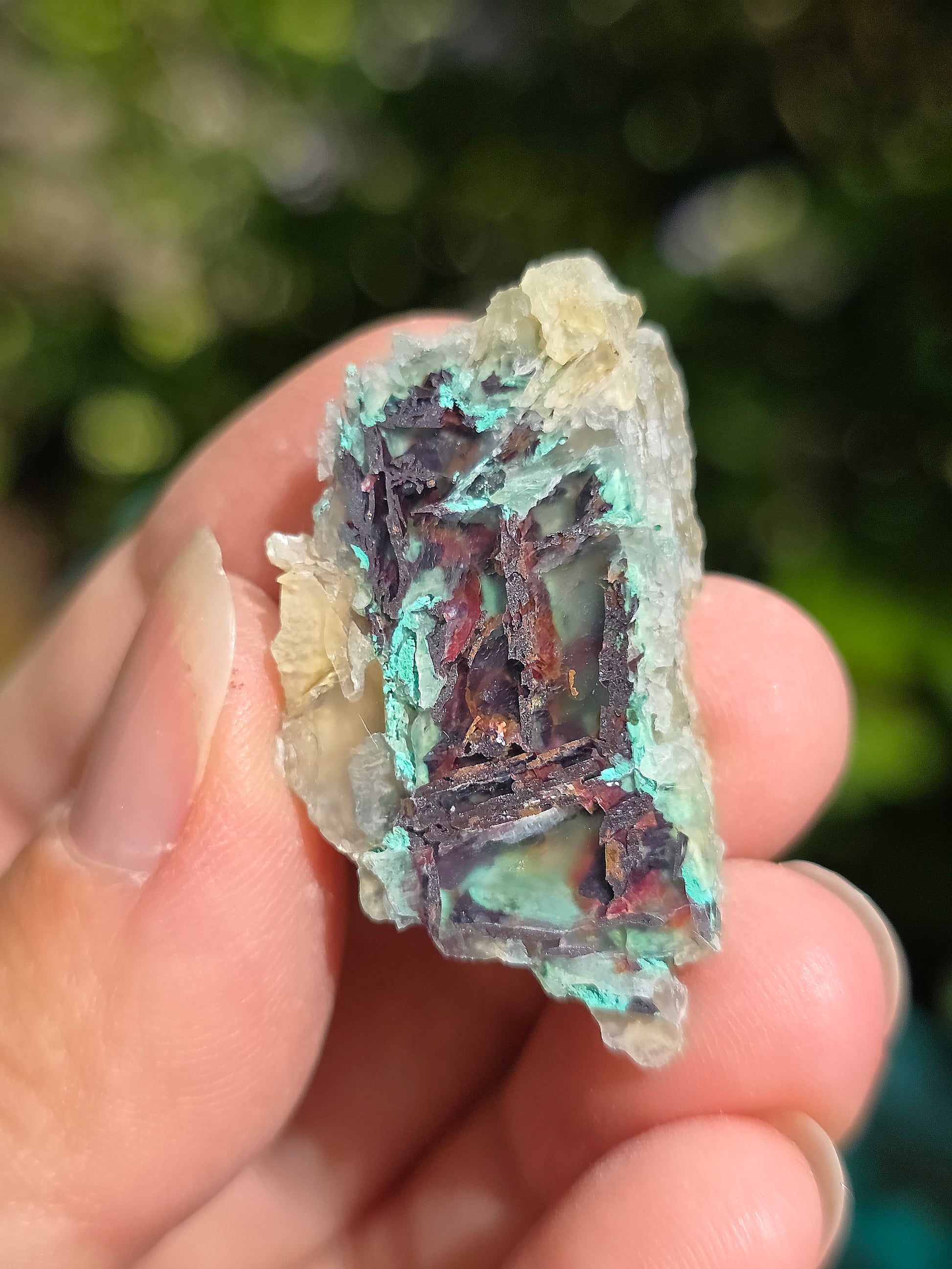 Calcédoine, Chrysocolle et Cuprite d'Indonésie