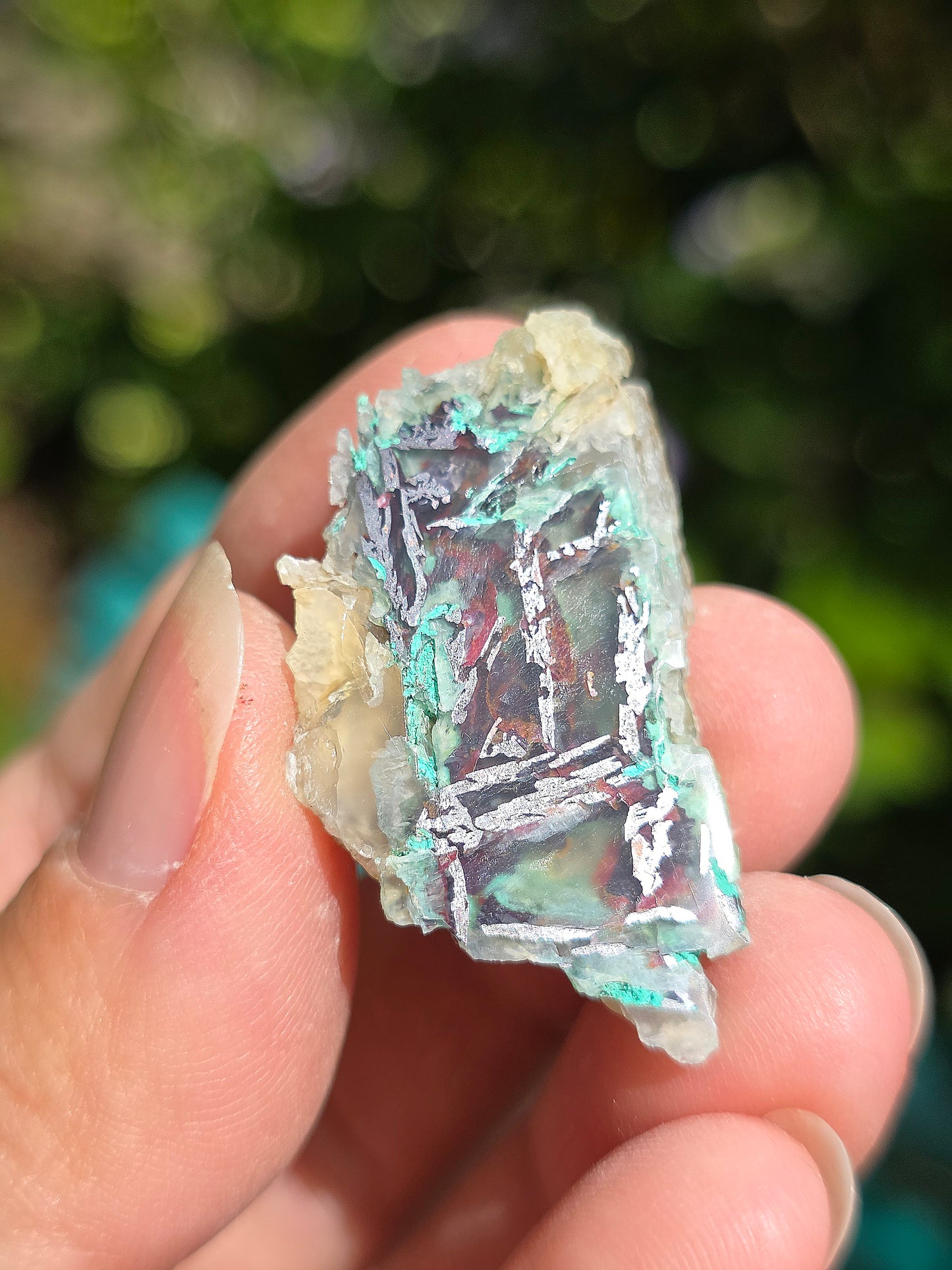 Calcédoine, Chrysocolle et Cuprite d'Indonésie