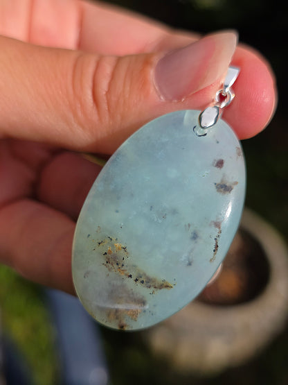 pendentif en Opale bleue du Pérou