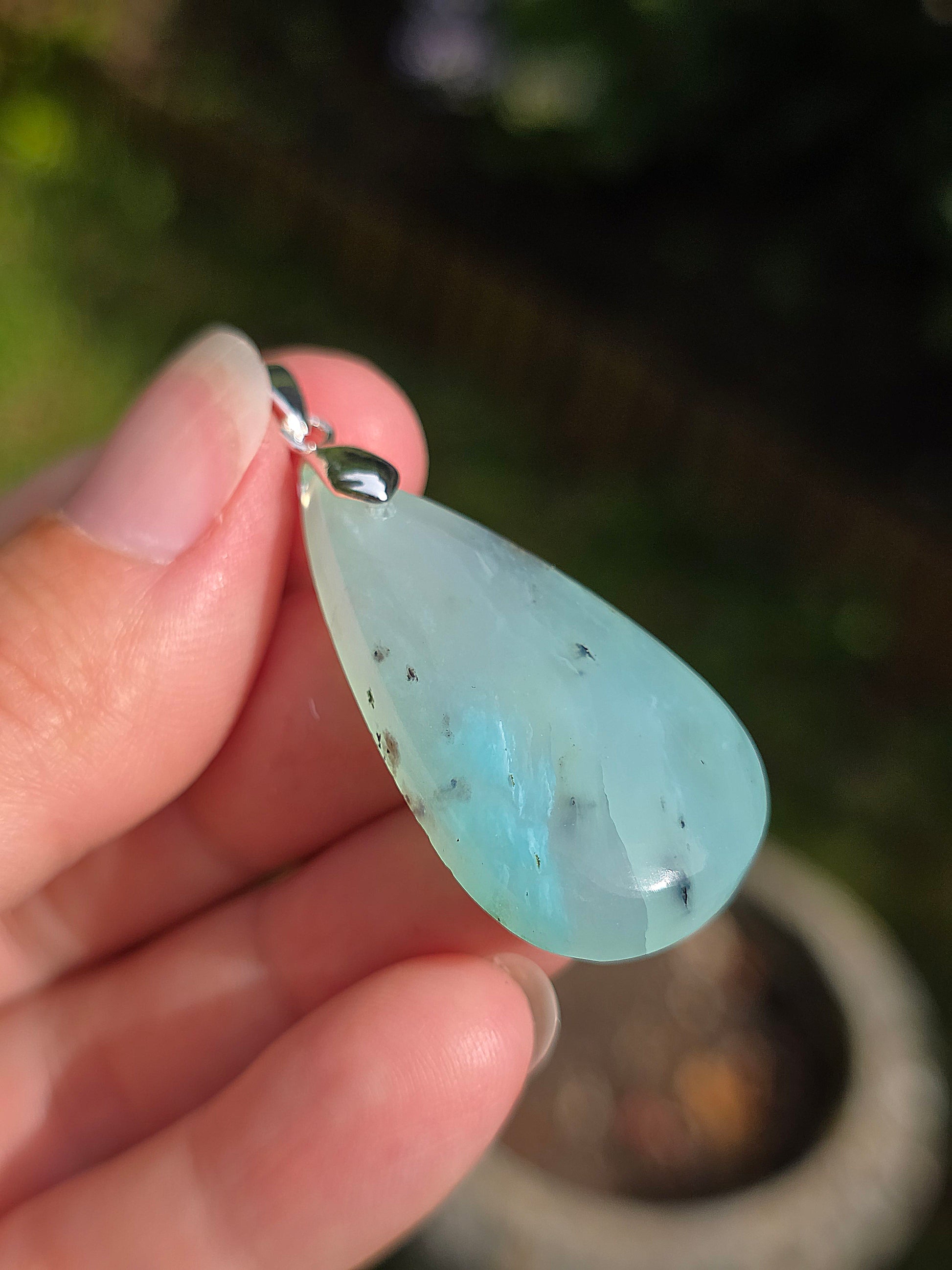pendentif en Opale bleue du Pérou
