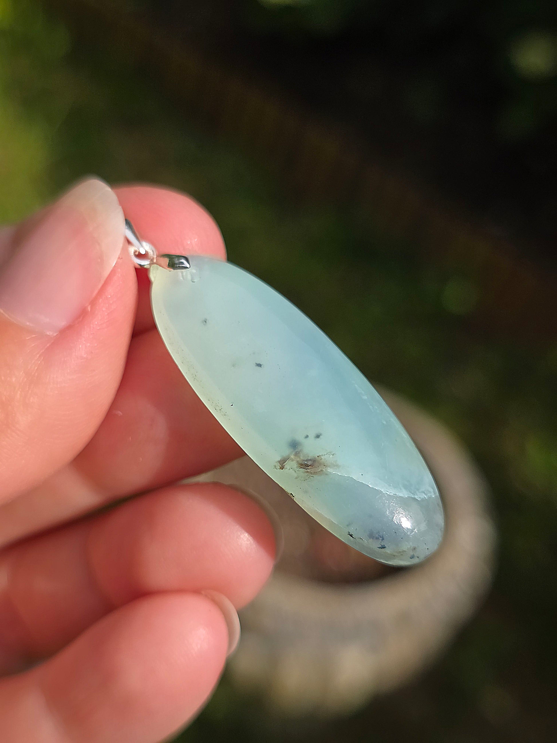 pendentif en Opale bleue du Pérou