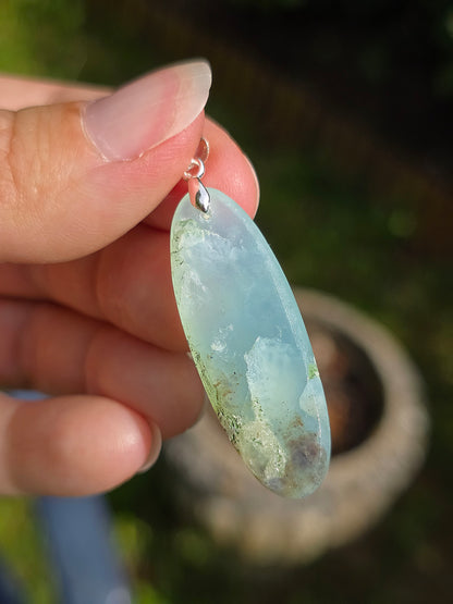 pendentif en Opale bleue du Pérou