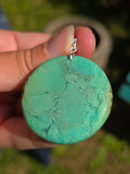 pendentif en Chrysoprase de Tanzanie