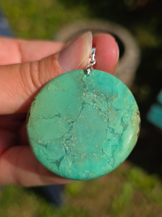 pendentif en Chrysoprase de Tanzanie
