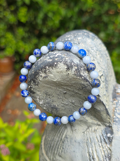 Bracelet Lapis Lazuli et Angélite