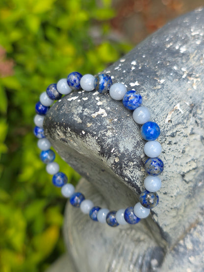 Bracelet Lapis Lazuli et Angélite