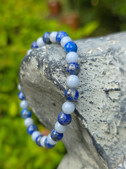 Bracelet Lapis Lazuli et Angélite
