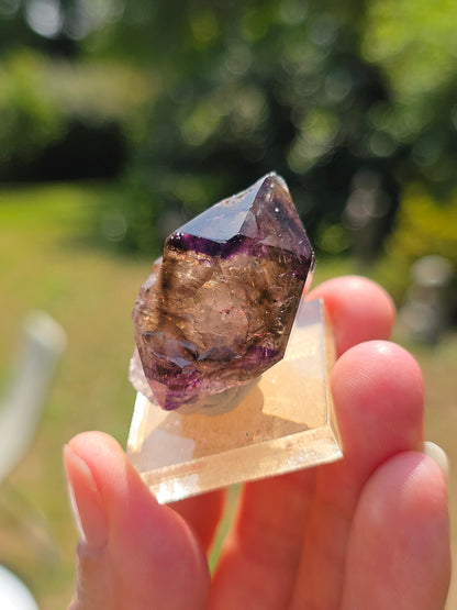 Quartz Shangaan brut sur socle