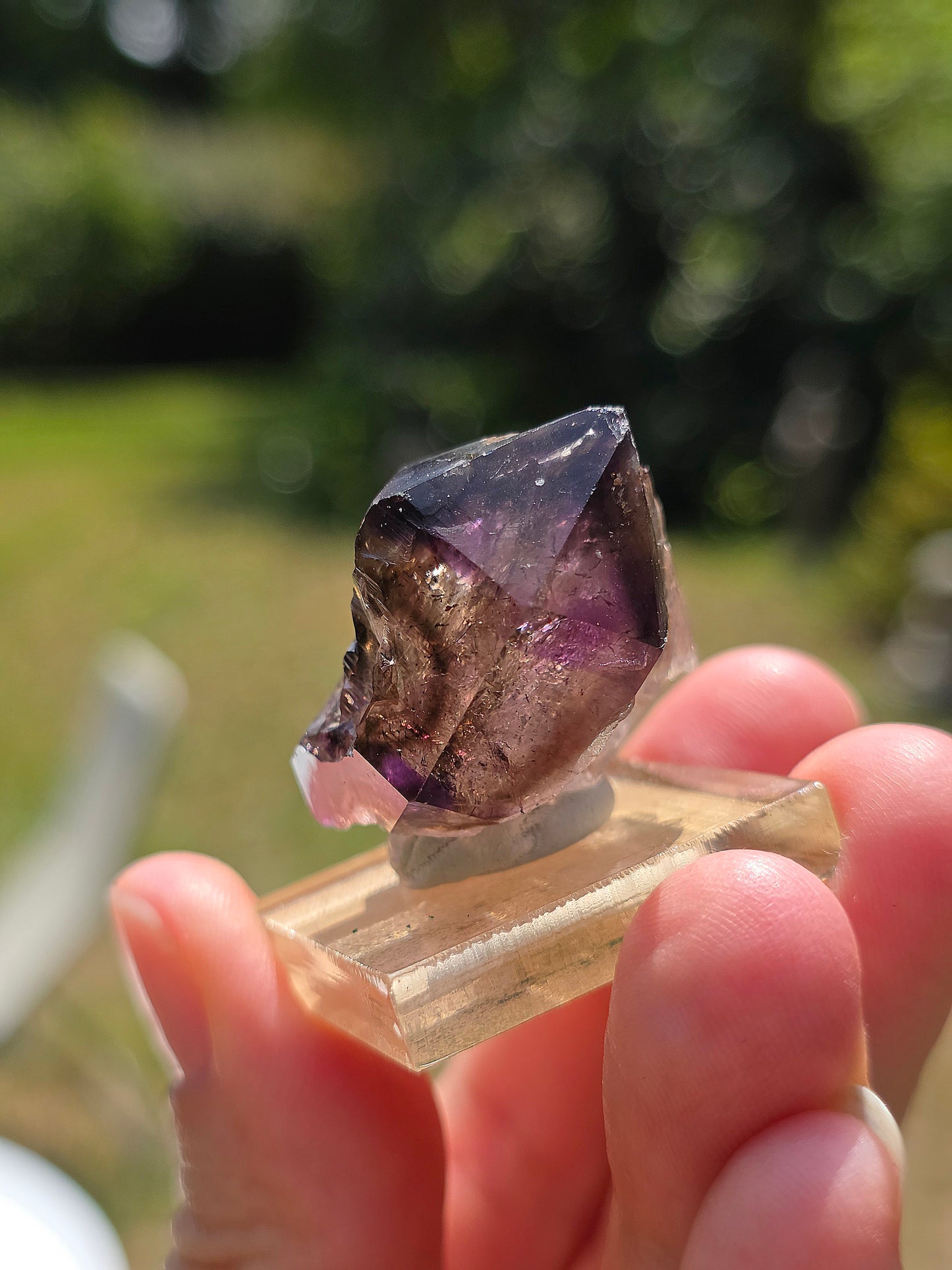 Quartz Shangaan brut sur socle
