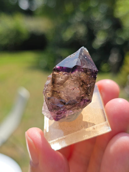Quartz Shangaan brut sur socle