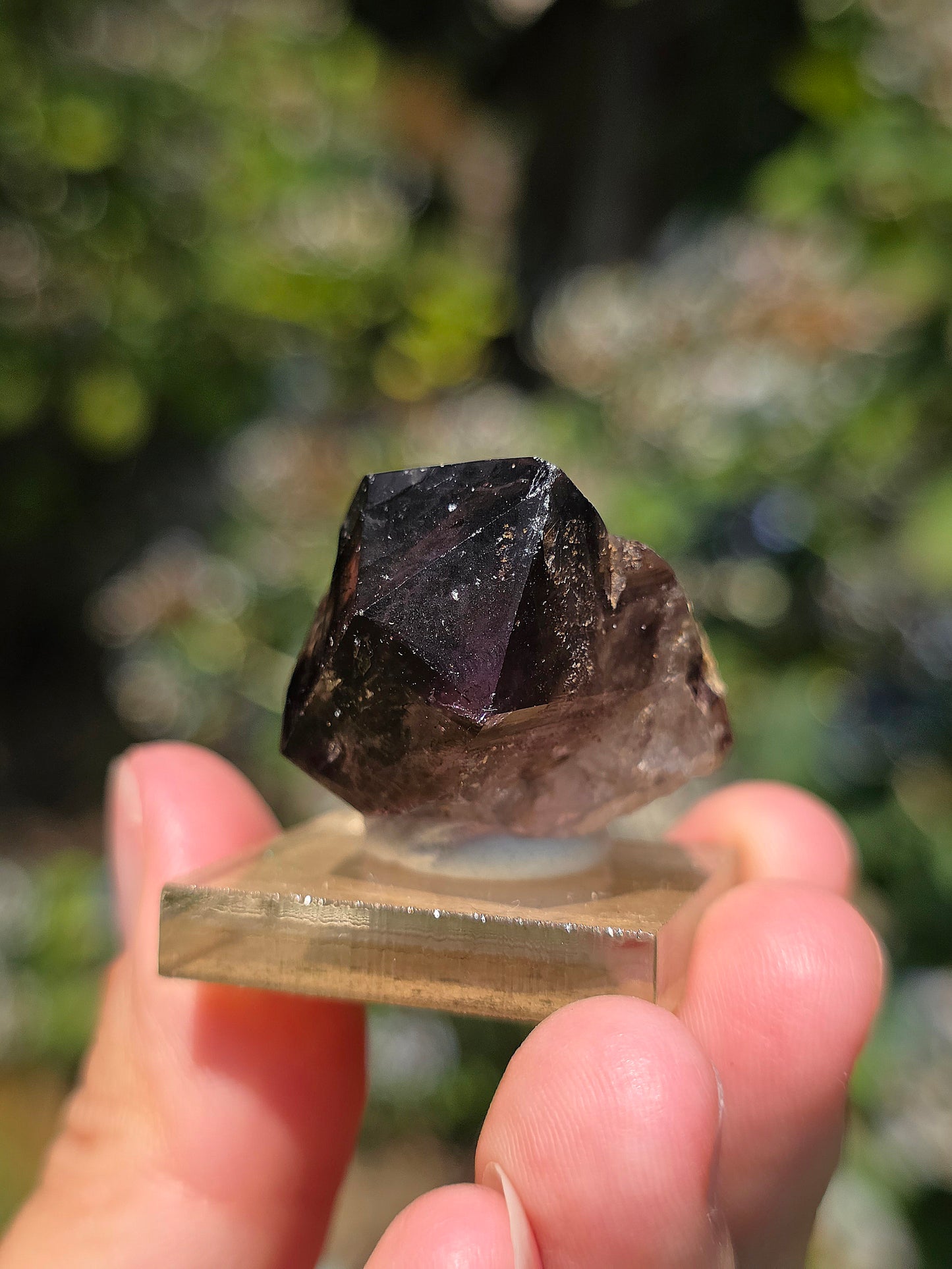 Quartz Shangaan brut sur socle