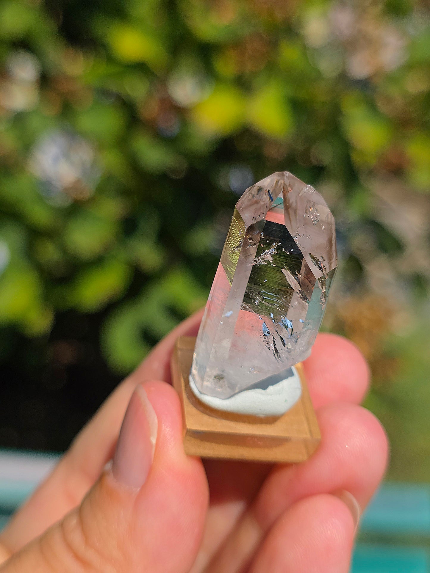 Quartz Goboboseb brut avec fantôme de Quartz fumé