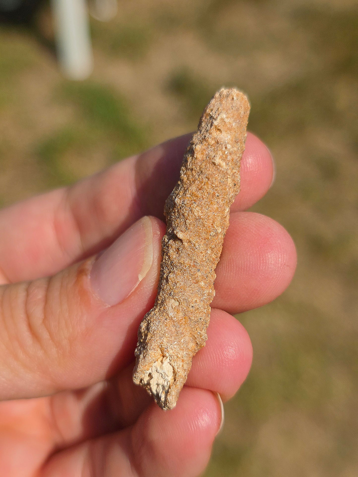 Fulgurite brute impact de foudre