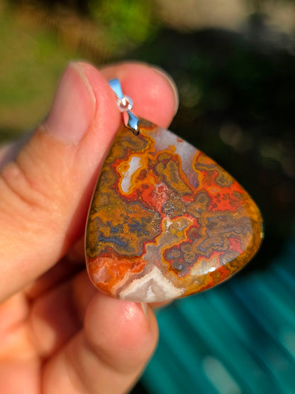pendentif en Agate Seam du Maroc