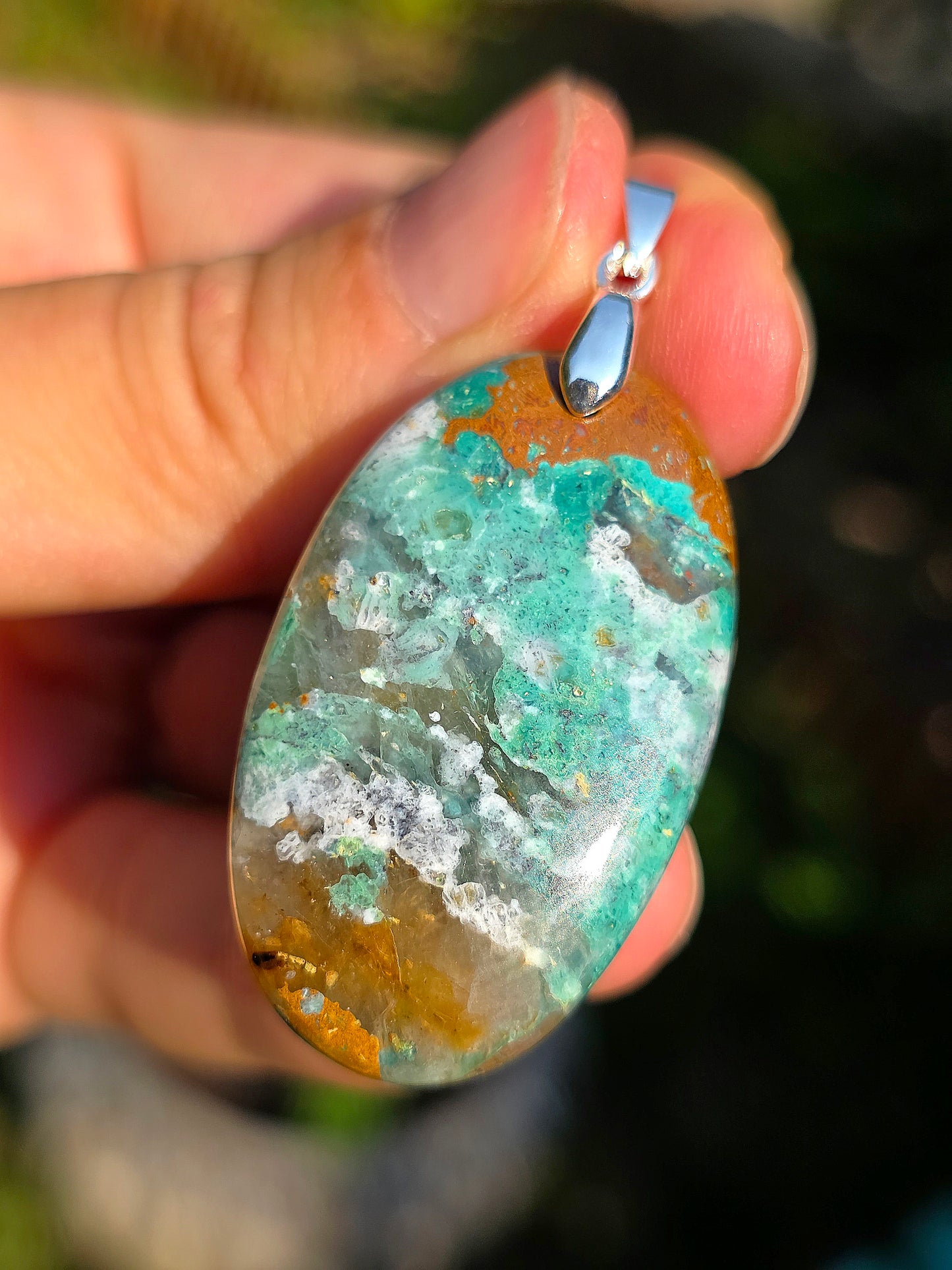 pendentif en Chrysocolle atypique