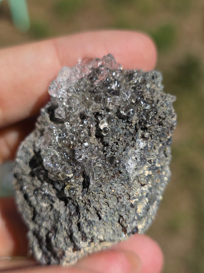 Opale Hyalite brute sur gangue