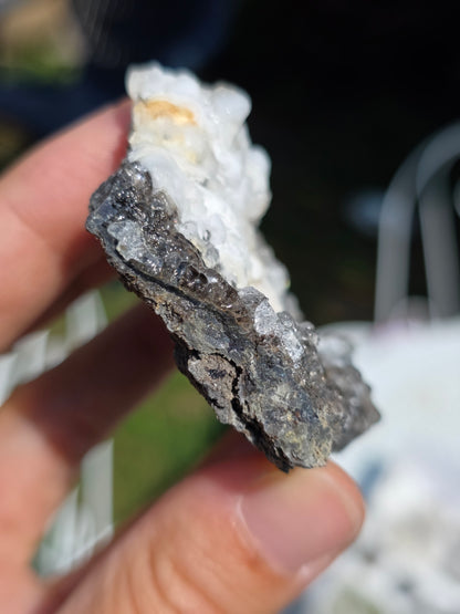 Opale Hyalite brute sur gangue
