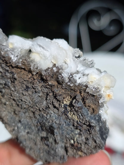 Opale Hyalite brute sur gangue