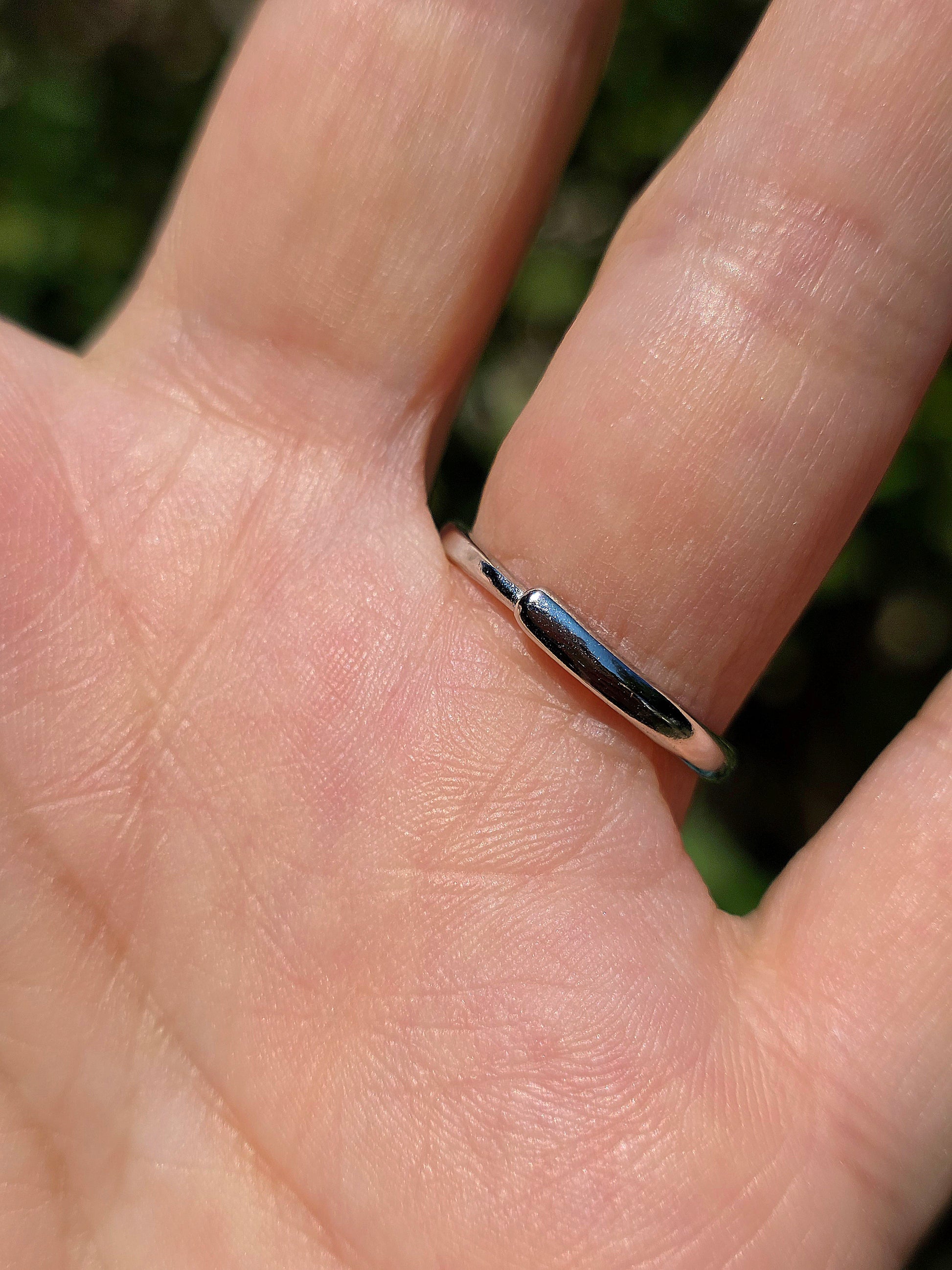 Bague en Topaze bleue réglable