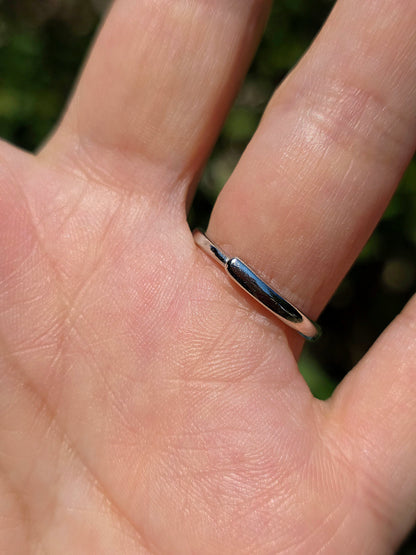 Bague en Topaze bleue réglable