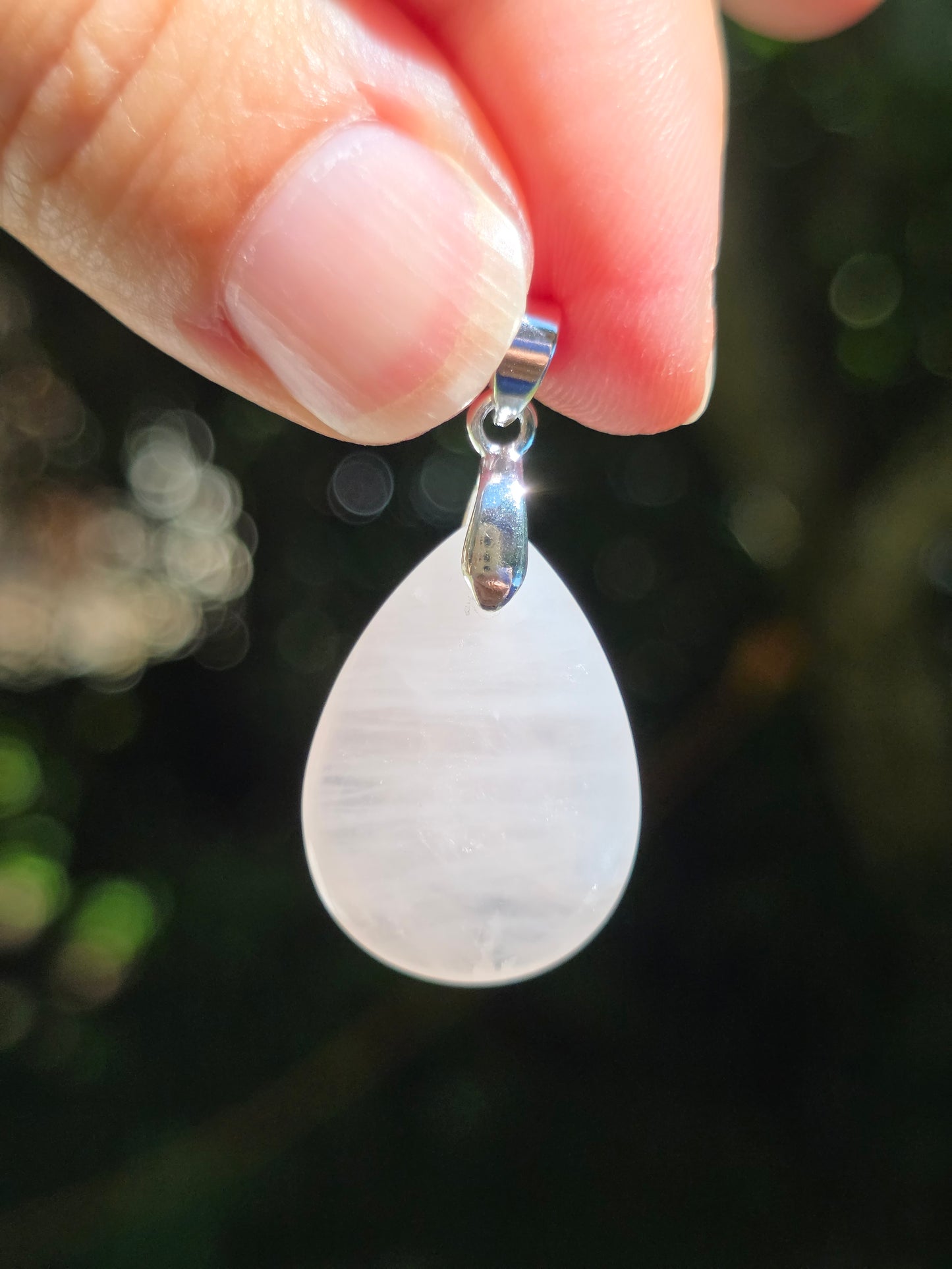 Joli pendentif en Quartz rose du Brésil
