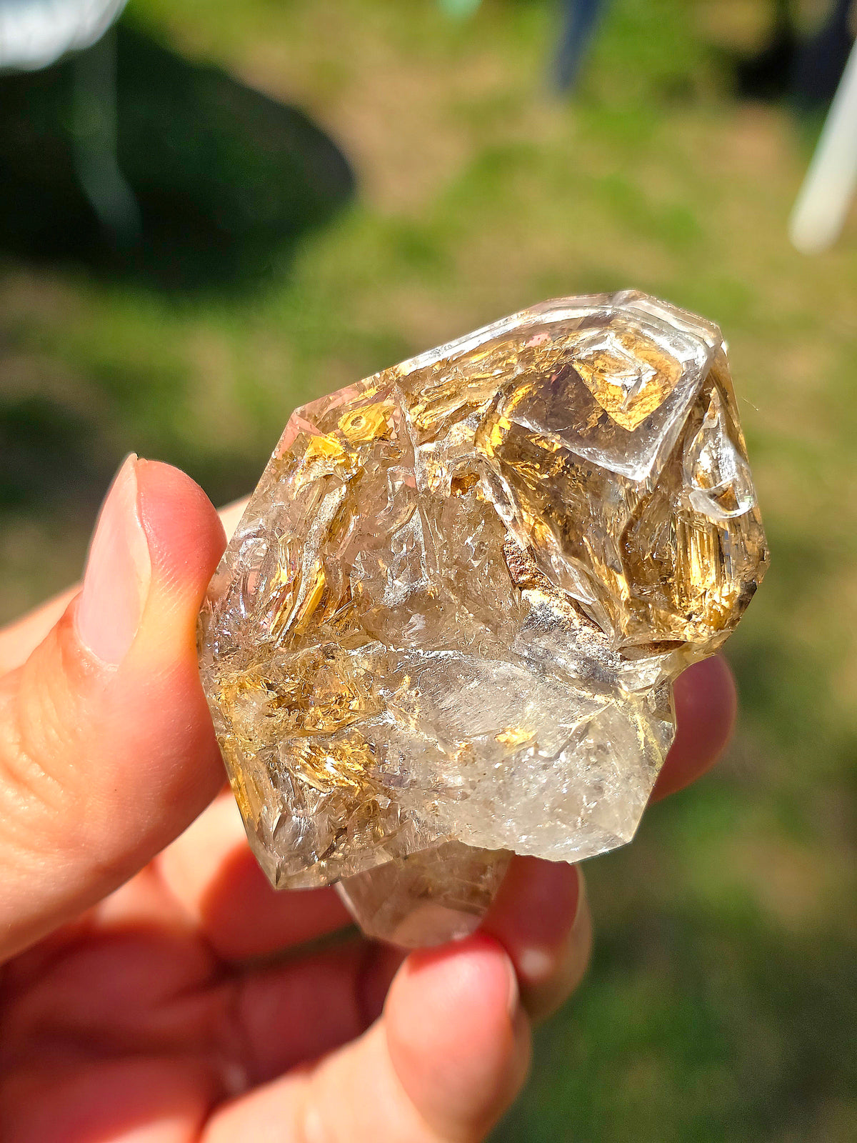 Quartz fenêtre (élestial) basque brut,France