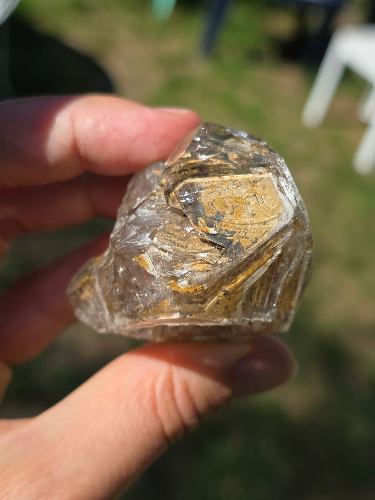 Quartz fenêtre (élestial) basque brut,France