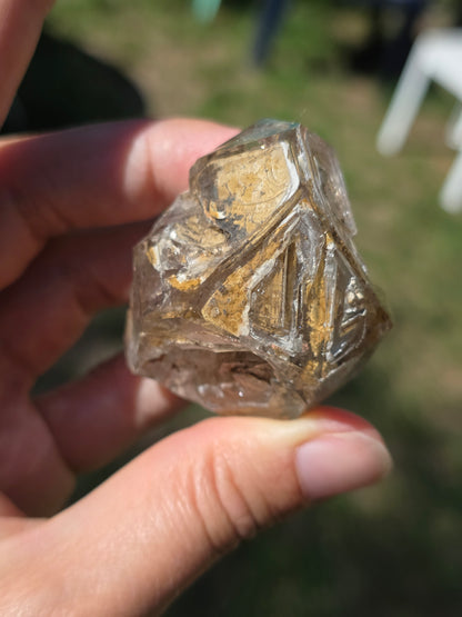 Quartz fenêtre (élestial) basque brut,France