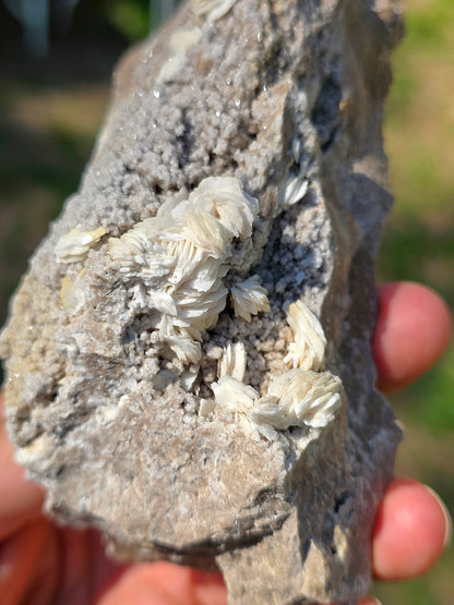 Baryte blanche brute française de l'Ariège en France